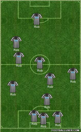 Newcastle United Formation 2014