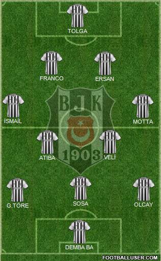 Besiktas JK Formation 2014