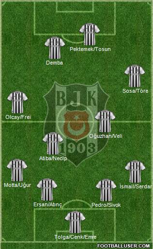 Besiktas JK Formation 2014