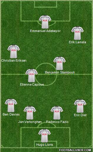 Tottenham Hotspur Formation 2014