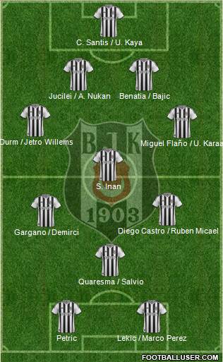 Besiktas JK Formation 2014