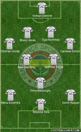 Fenerbahçe SK Formation 2014