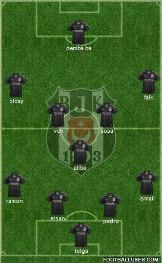 Besiktas JK Formation 2014