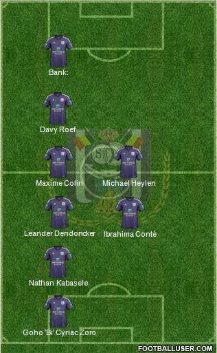 RSC Anderlecht Formation 2014