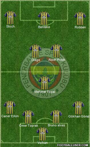 Fenerbahçe SK Formation 2014