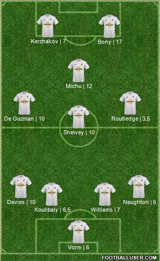 Swansea City Formation 2014