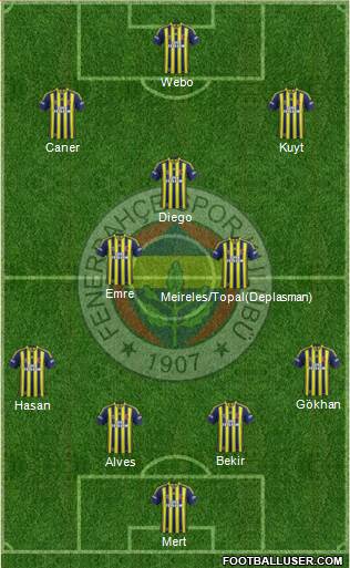 Fenerbahçe SK Formation 2014