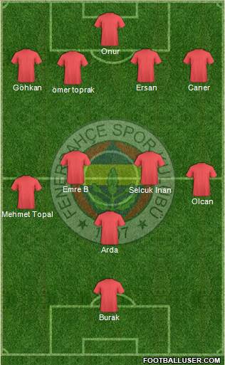 Fenerbahçe SK Formation 2014