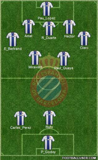 R.C.D. Espanyol de Barcelona S.A.D. Formation 2014