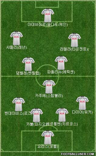 Tottenham Hotspur Formation 2014