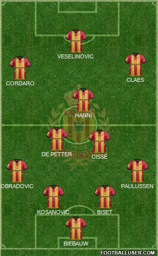 Yellow Red KV Mechelen Formation 2014