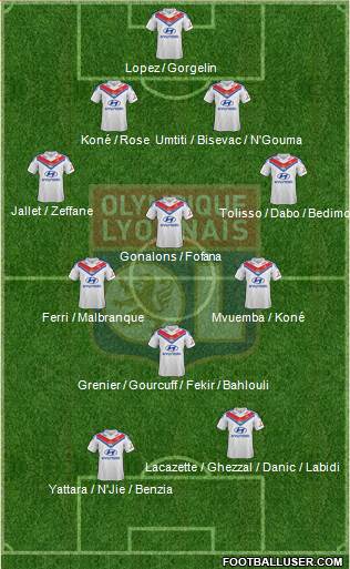 Olympique Lyonnais Formation 2014