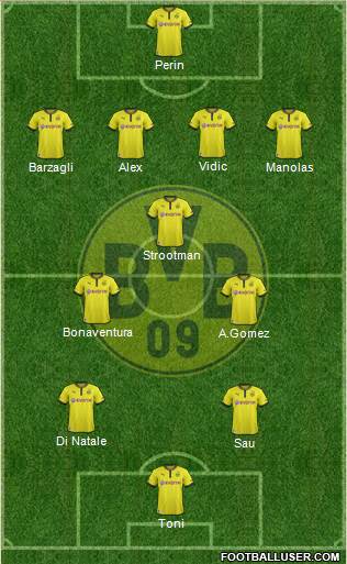 Borussia Dortmund Formation 2014