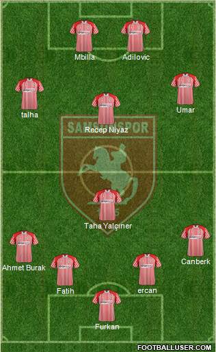 Samsunspor Formation 2014