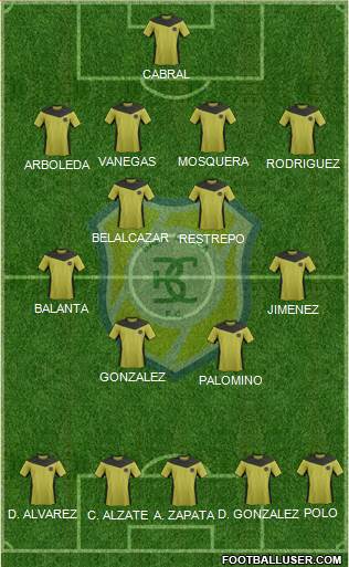 CD Itagüí Ditaires Formation 2014