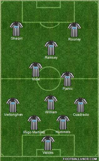 Newcastle United Formation 2014
