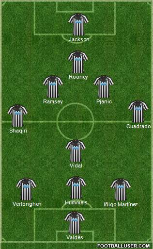 Newcastle United Formation 2014