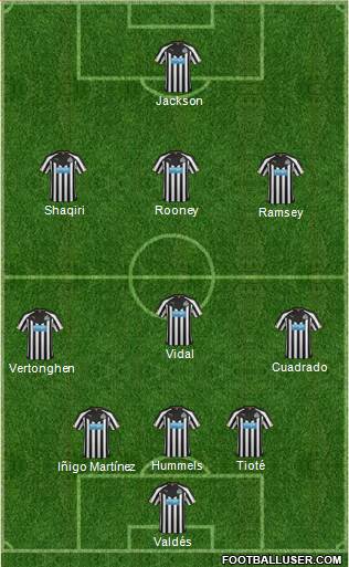 Newcastle United Formation 2014