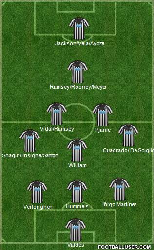 Newcastle United Formation 2014