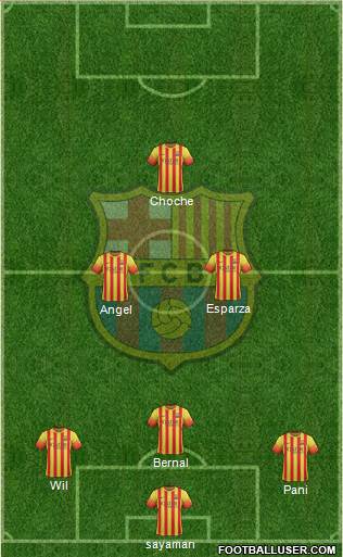 F.C. Barcelona Formation 2014