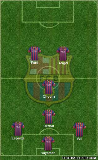 F.C. Barcelona Formation 2014