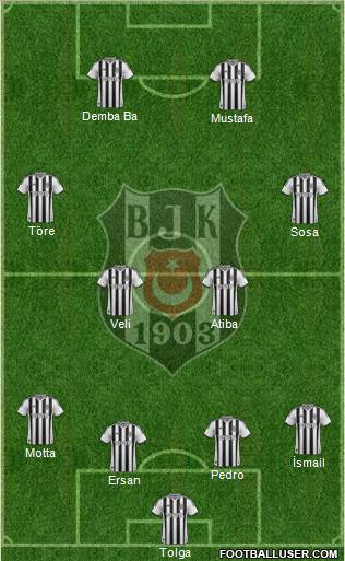 Besiktas JK Formation 2014