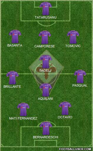 Fiorentina Formation 2014