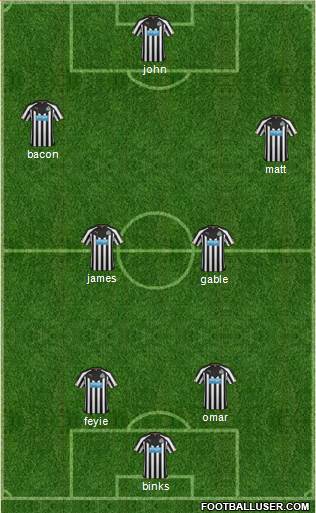 Newcastle United Formation 2014
