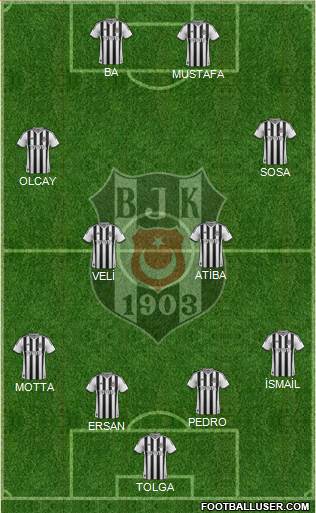 Besiktas JK Formation 2014