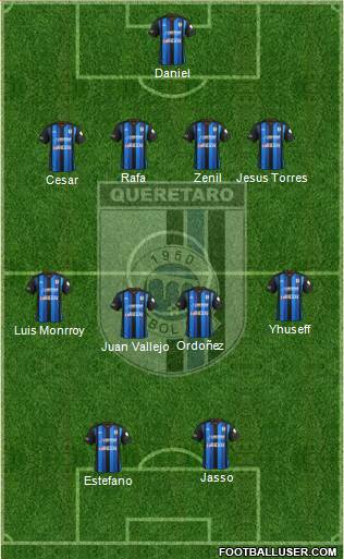 Club de Fútbol Gallos Blancos Formation 2014