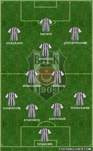Besiktas JK Formation 2014