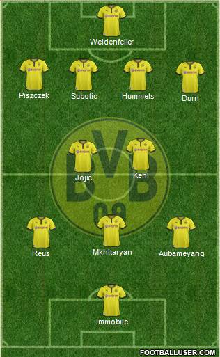 Borussia Dortmund Formation 2014