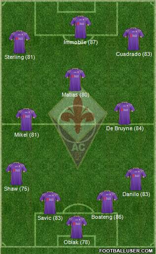Fiorentina Formation 2014