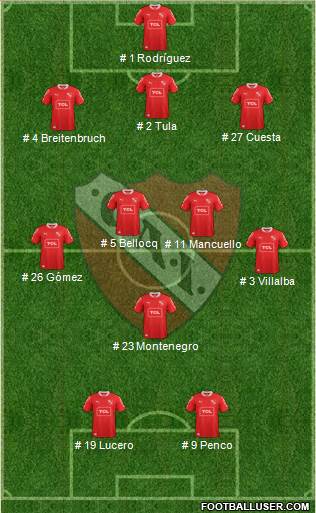 Independiente Formation 2014