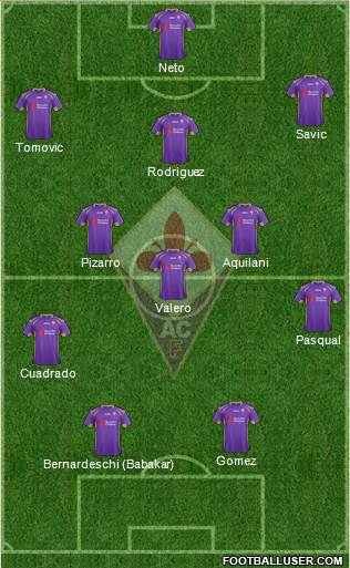 Fiorentina Formation 2014