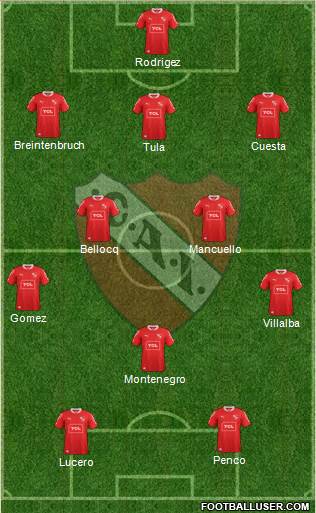 Independiente Formation 2014