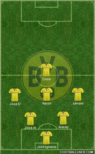 Borussia Dortmund Formation 2014