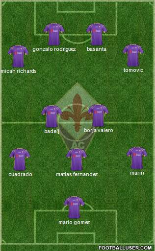 Fiorentina Formation 2014