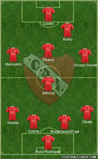 Independiente Formation 2014