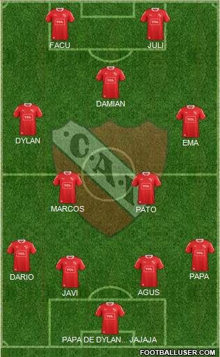 Independiente Formation 2014