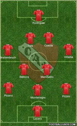 Independiente Formation 2014