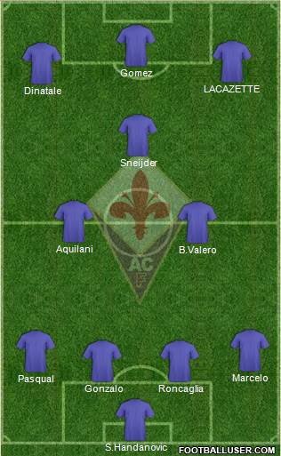 Fiorentina Formation 2014