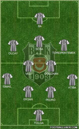 Besiktas JK Formation 2014