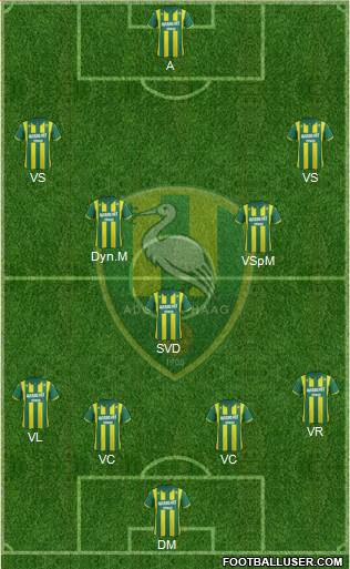 ADO Den Haag Formation 2014