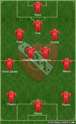 Independiente Formation 2014