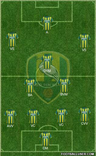 ADO Den Haag Formation 2014