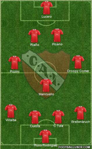 Independiente Formation 2014