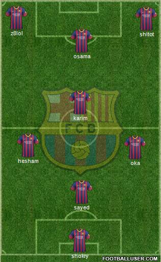 F.C. Barcelona Formation 2014
