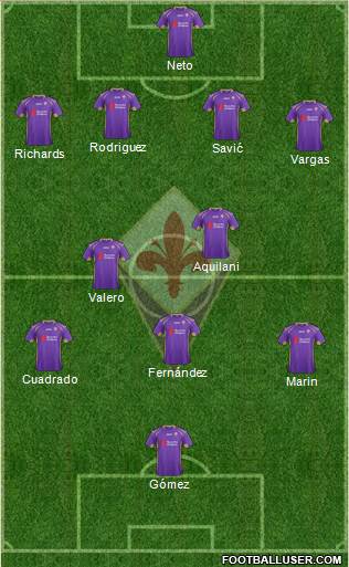 Fiorentina Formation 2014