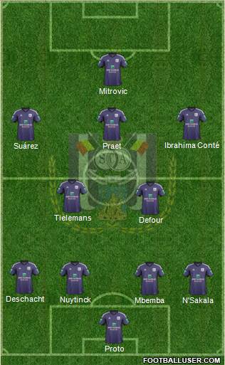 RSC Anderlecht Formation 2014